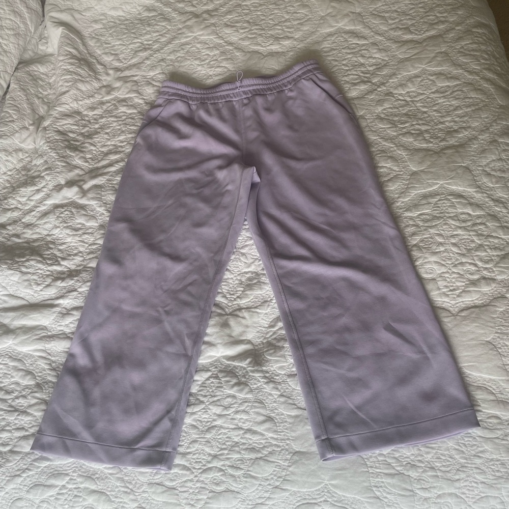 Softstreme High-Rise Straight-Leg Cropped Pant Size 10 Lilac Ether